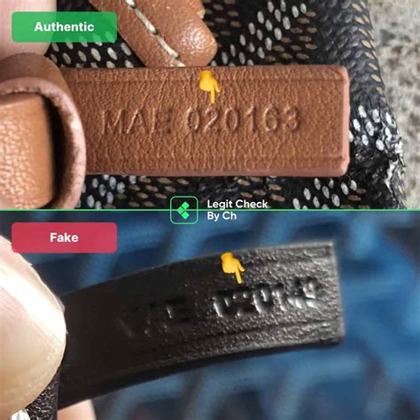 serial number authentic goyard stamp|how to find goyard serial number.